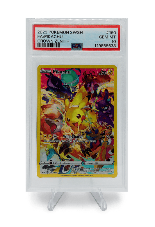 BuyGradedCards PIKACHU FA 160/159 PSA GEM MINT 10 - Crown Zenith 2023