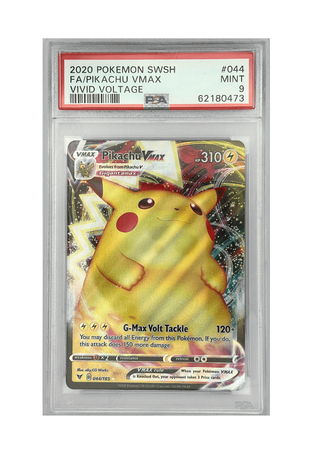 BuyGradedCards PIKACHU VMAX FA 044/185 PSA MINT 9 - Vivid Voltage 2020