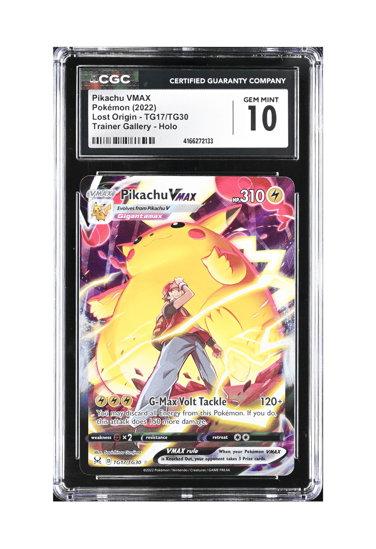 BuyGradedCards PIKACHU VMAX SA TG17/TG30 CGC GEM MINT 10 - Lost Origin 2022