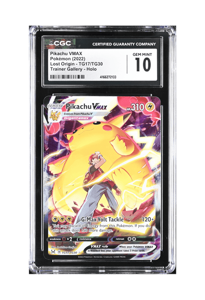 BuyGradedCards PIKACHU VMAX SA TG17/TG30 CGC GEM MINT 10 - Lost Origin 2022