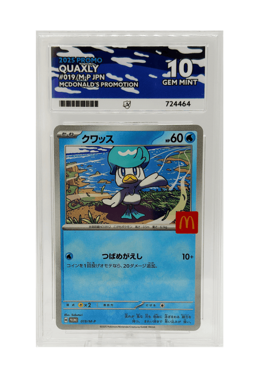 BuyGradedCards QUAXLY PROMO 019/M-P ACE GEM MINT 10 - Pokemon Japanese McDonalds Promo 2025