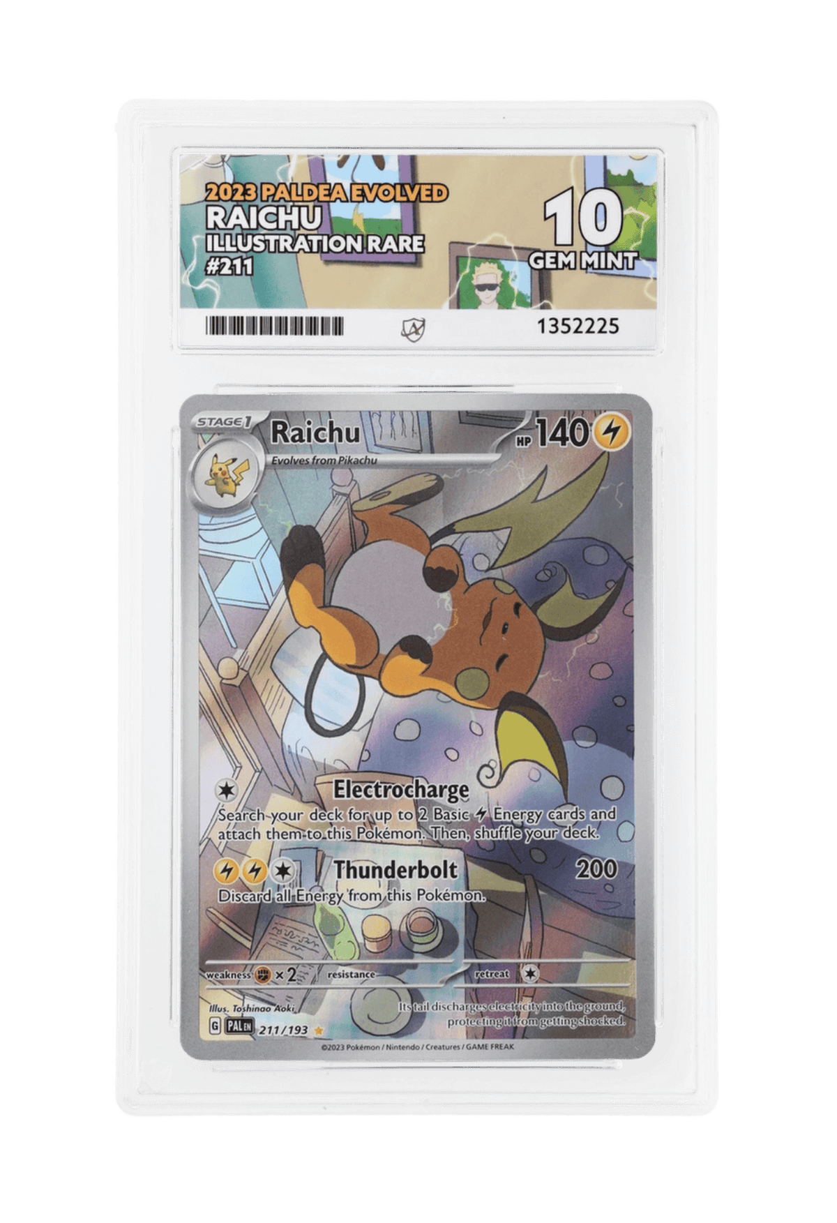 BuyGradedCards RAICHU IR 211/193 ACE GEM MINT 10 - Paldea Evolved 2023