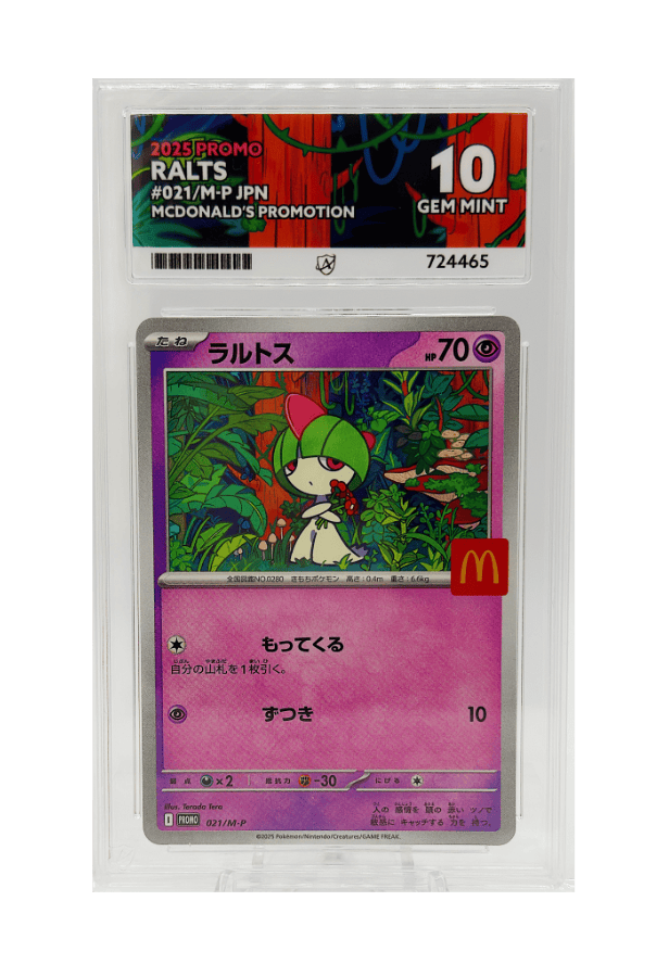 BuyGradedCards RALTS PROMO 021/M-P ACE GEM MINT 10 - Pokemon Japanese McDonalds Promo 2025