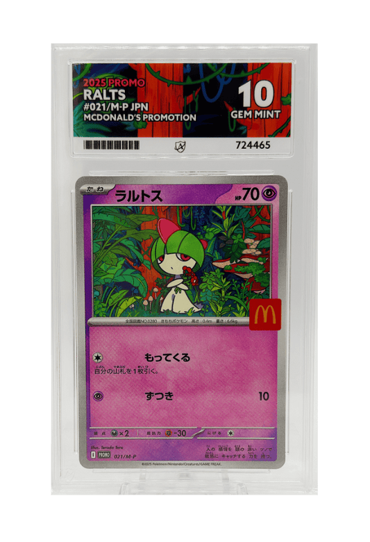 BuyGradedCards RALTS PROMO 021/M-P ACE GEM MINT 10 - Pokemon Japanese McDonalds Promo 2025
