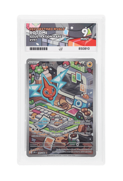 BuyGradedCards ROTOM IR 197/182 ACE MINT 9 - Destined Rivals 2025