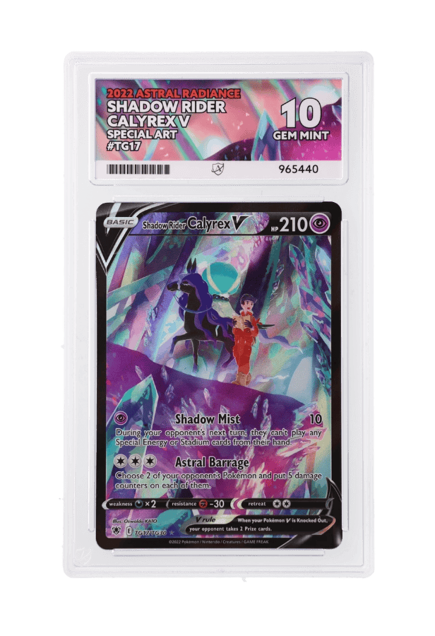BuyGradedCards SHADOW RIDER CALYREX V SA TG17/TG30 ACE GEM MINT 10 - Astral Radiance 2022