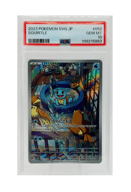 BuyGradedCards SQUIRTLE 052/049 PSA GEM MINT 10 - SVG Special Deck Set 2023