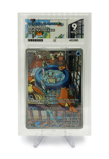 BuyGradedCards SQUIRTLE IR 148/142 ACE MINT 9 - Stellar Crown 2024