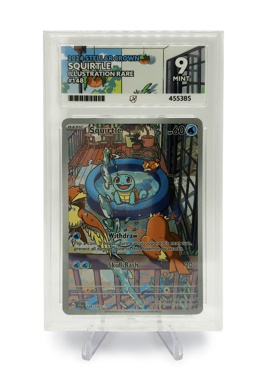 BuyGradedCards SQUIRTLE IR 148/142 ACE MINT 9 - Stellar Crown 2024