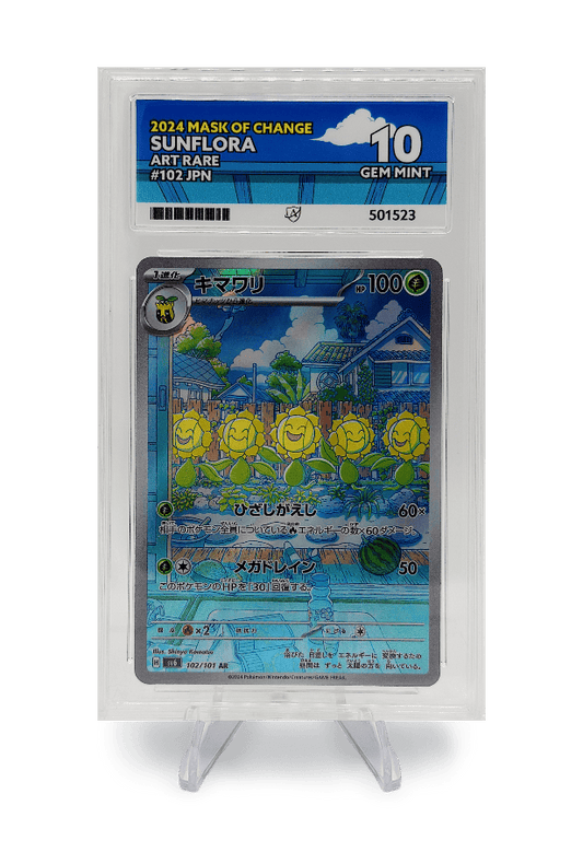 BuyGradedCards SUNFLORA AR 102/101 ACE GEM MINT 10 - Mask Of Change 2024