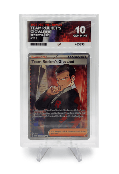 BuyGradedCards TEAM ROCKET’S GIOVANNI SR 225/182 ACE GEM MINT 10 - Destined Rivals 2025