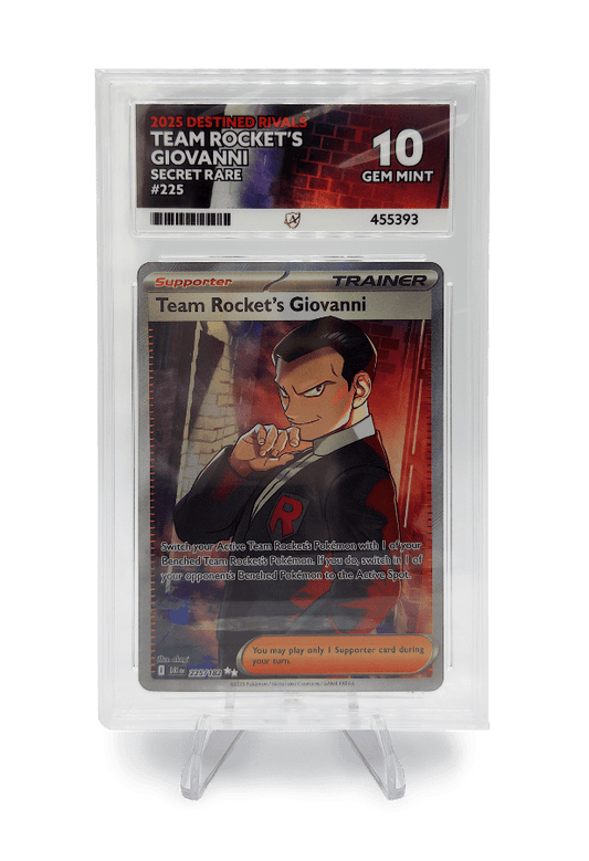 BuyGradedCards TEAM ROCKET’S GIOVANNI SR 225/182 ACE GEM MINT 10 - Destined Rivals 2025