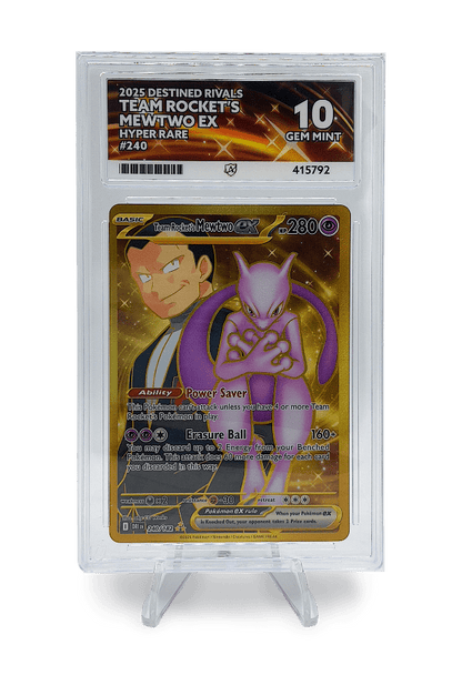 BuyGradedCards TEAM ROCKET’S MEWTWO EX HR 240/182 ACE GEM MINT 10 - Destined Rivals 2025