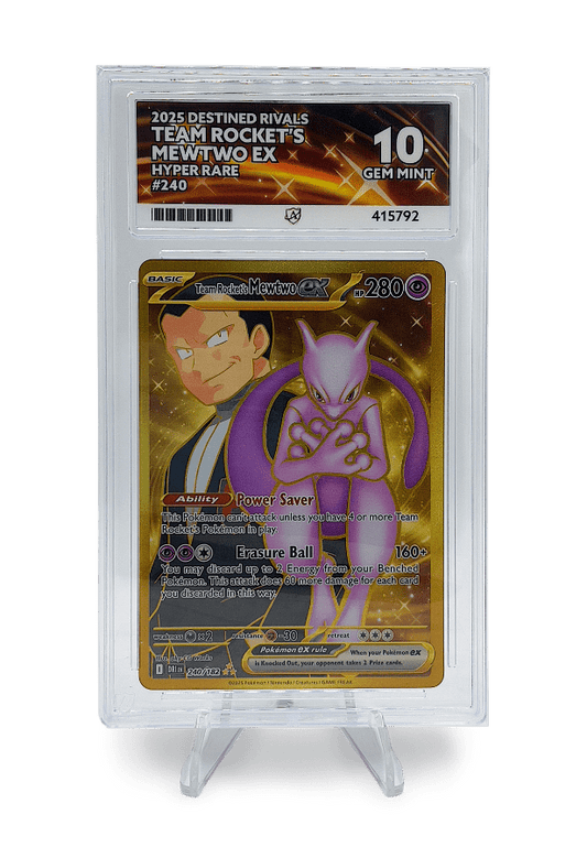 BuyGradedCards TEAM ROCKET’S MEWTWO EX HR 240/182 ACE GEM MINT 10 - Destined Rivals 2025