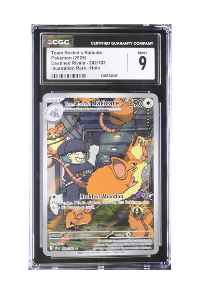 BuyGradedCards TEAM ROCKET’S RATICATE IR 202/182 CGC MINT 9 - Destined Rivals 2025
