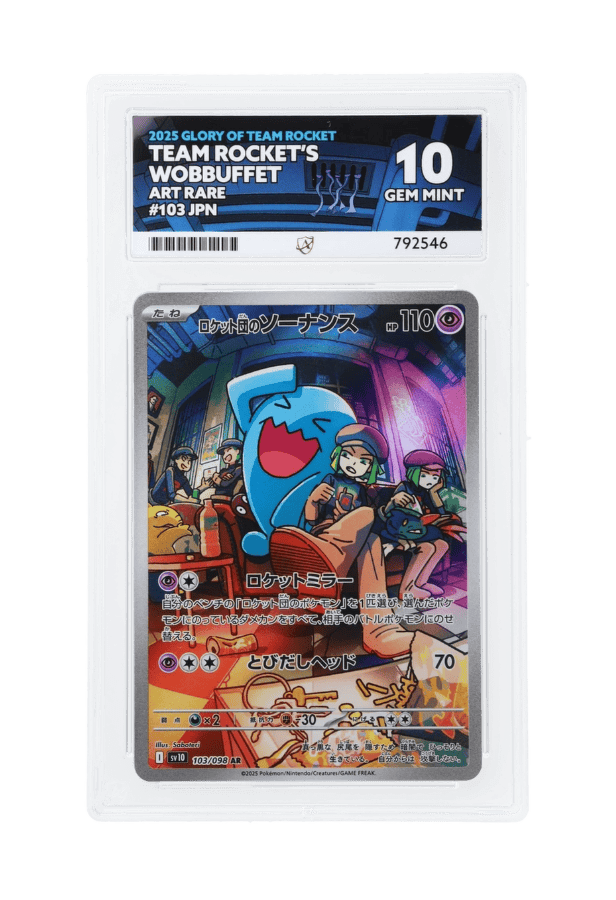 BuyGradedCards TEAM ROCKET’S WOBBUFFET AR 103/098 ACE GEM MINT 10 - Glory of Team Rocket 2025