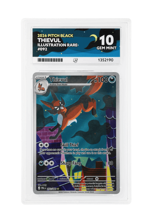 BuyGradedCards THIEVUL IR 092/084 ACE GEM MINT 10 - Pitch Black 2026