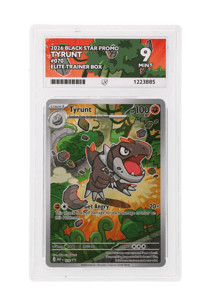 BuyGradedCards TYRUNT MEP070 ACE MINT 9 - Perfect Order ETB Black Star Promo 2026