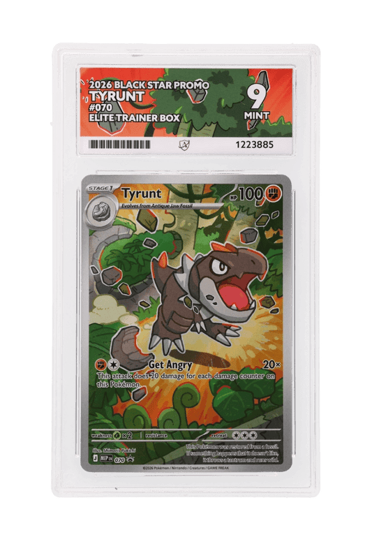 BuyGradedCards TYRUNT MEP070 ACE MINT 9 - Perfect Order ETB Black Star Promo 2026