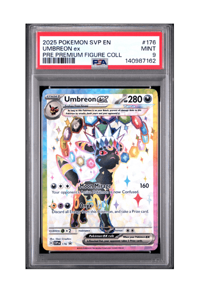 BuyGradedCards UMBREON EX PROMO SVP176 PSA MINT 9 - Prismatic Evolutions Premium Figure Collection Black Star Promo 2025
