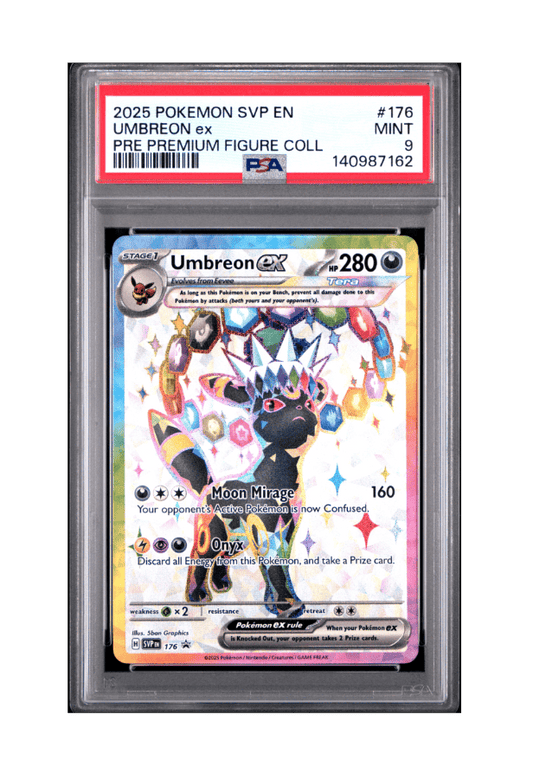 BuyGradedCards UMBREON EX PROMO SVP176 PSA MINT 9 - Prismatic Evolutions Premium Figure Collection Black Star Promo 2025