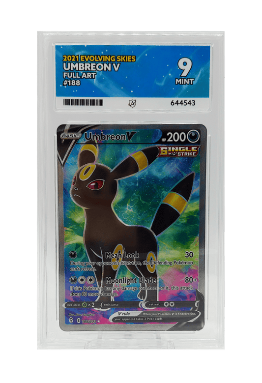 BuyGradedCards UMBREON V FA 188/203 ACE MINT 9 - Evolving Skies 2021