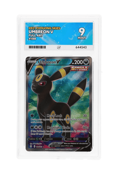 BuyGradedCards UMBREON V FA 188/203 ACE MINT 9 - Evolving Skies 2021