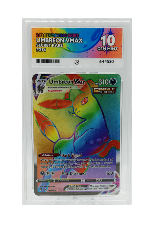 BuyGradedCards UMBREON VMAX SR 214/203 ACE GEM MINT 10 - Evolving Skies 2021