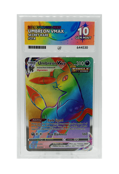 BuyGradedCards UMBREON VMAX SR 214/203 ACE GEM MINT 10 - Evolving Skies 2021