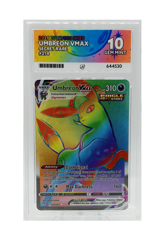 BuyGradedCards UMBREON VMAX SR 214/203 ACE GEM MINT 10 - Evolving Skies 2021