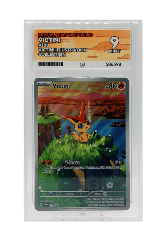 BuyGradedCards VICTINI SVP208 ACE MINT 9 - Victini Illustration Collection Black Star Promo 2025