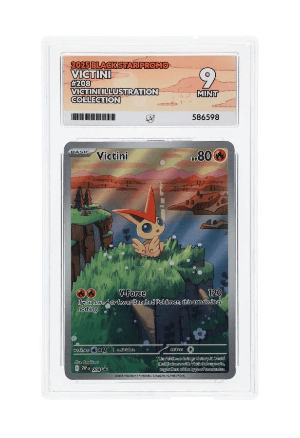 BuyGradedCards VICTINI SVP208 ACE MINT 9 - Victini Illustration Collection Black Star Promo 2025