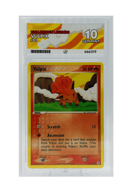 BuyGradedCards VULPIX 81/101 ACE GEM MINT 10 - Hidden Legends 2004