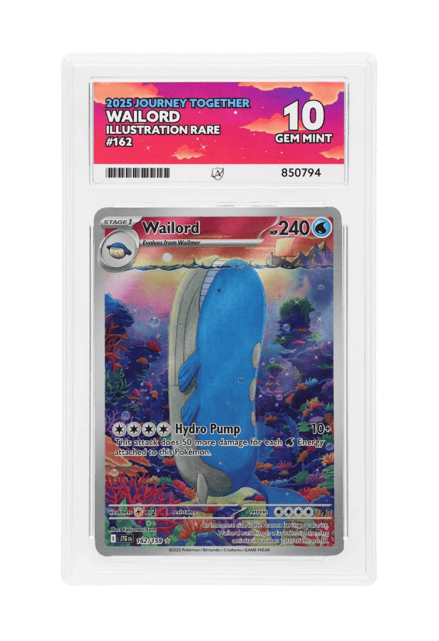 BuyGradedCards WAILORD IR 162/159 ACE GEM MINT 10 - Journey Together 2025