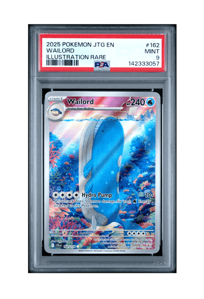 BuyGradedCards WAILORD IR 162/159 PSA MINT 9 - Journey Together 2025