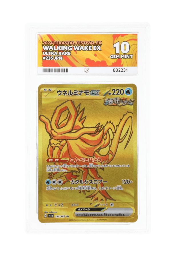 BuyGradedCards WALKING WAKE EX UR 235/187 ACE GEM MINT 10 - Terastal Festival EX 2024