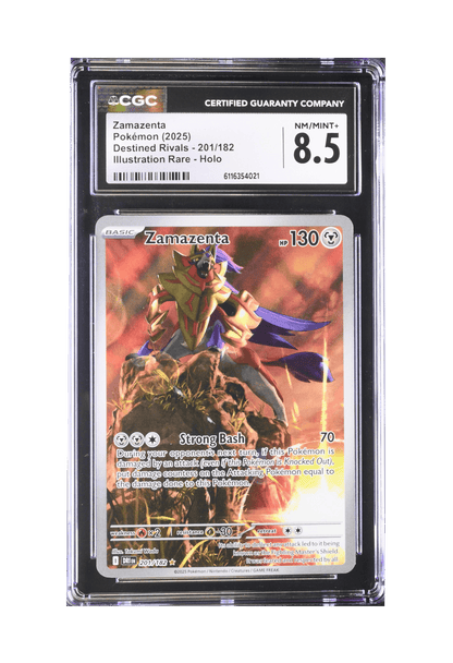 BuyGradedCards ZAMAZENTA IR 201/182 CGC NM/MINT+ 8.5 - Destined Rivals 2025