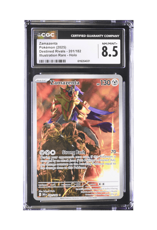 BuyGradedCards ZAMAZENTA IR 201/182 CGC NM/MINT+ 8.5 - Destined Rivals 2025