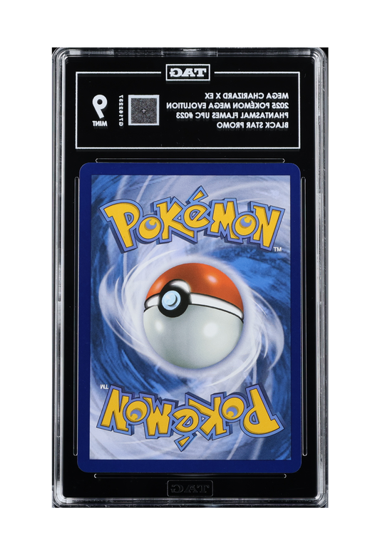 MEGA CHARIZARD X EX MEP023 TAG MINT 9 - Mega Charizard X EX Ultra Premium Collection Black Star Promo 2025