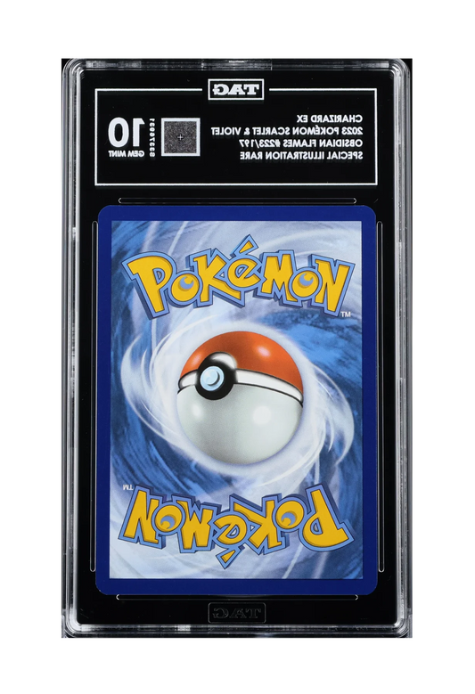CHARIZARD EX SIR 223/197 TAG GEM MINT 10 - Obsidian Flames 2023