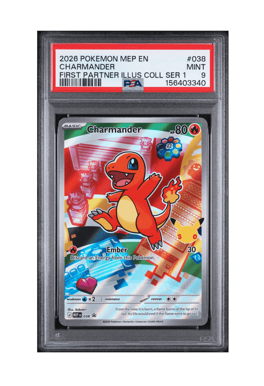 CHARMANDER MEP038 PSA MINT 9 - First Partner Illustration Collection Series 1 Promo 2026