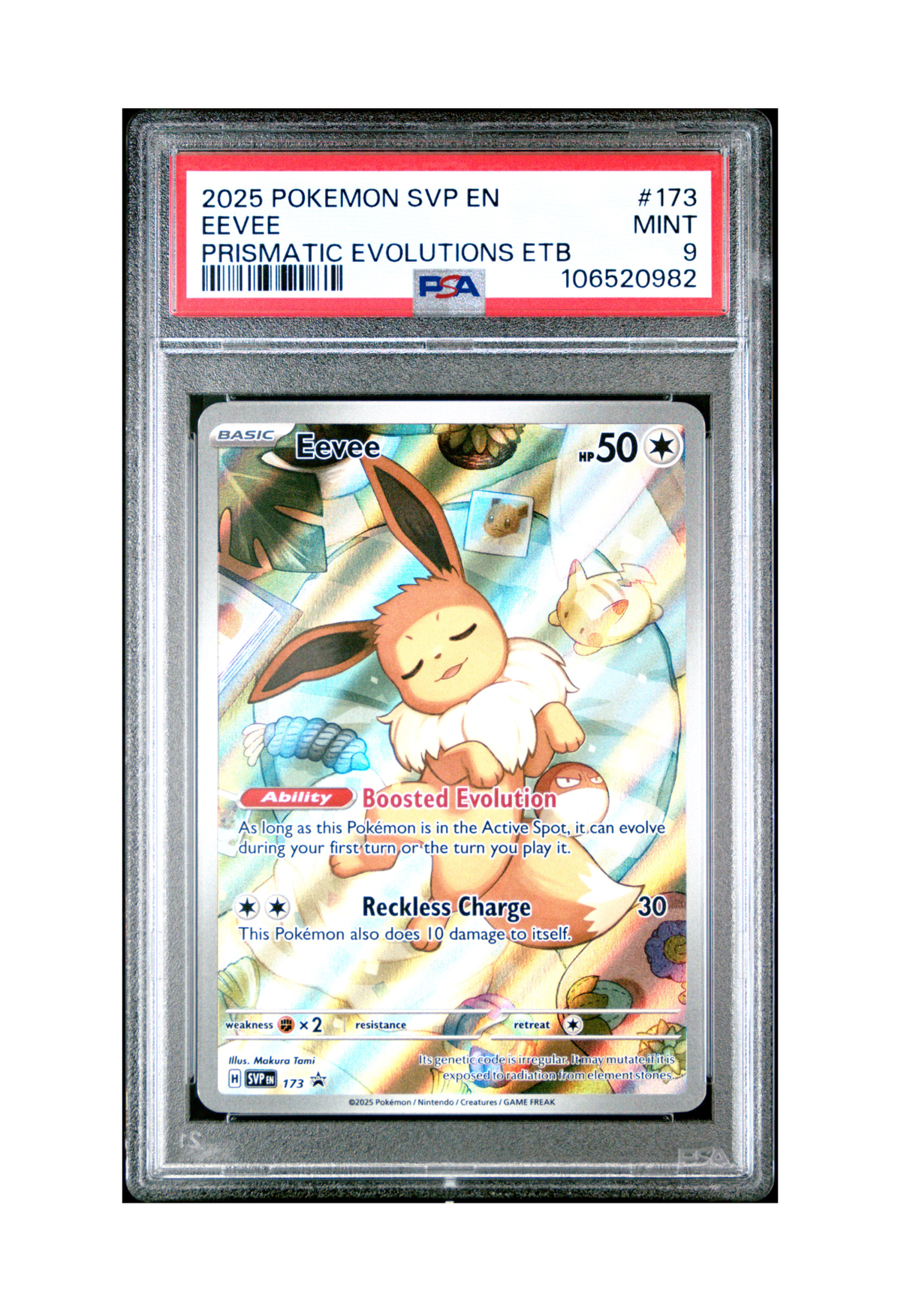 EEVEE SVP173 PSA MINT 9 - Prismatic Evolutions ETB Black Star Promo 2025