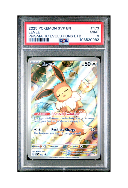 EEVEE SVP173 PSA MINT 9 - Prismatic Evolutions ETB Black Star Promo 2025