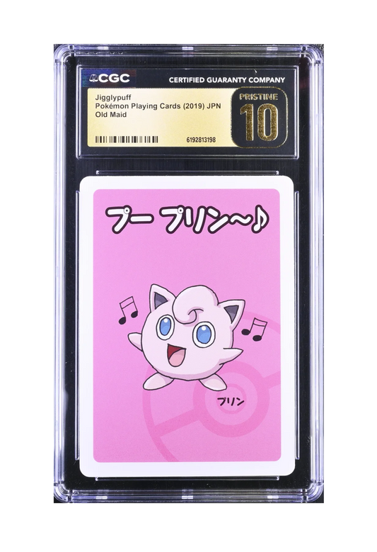 JIGGLYPUFF CGC PRISTINE 10 - Pokemon Japanese Old Maid Playing Cards 2019
