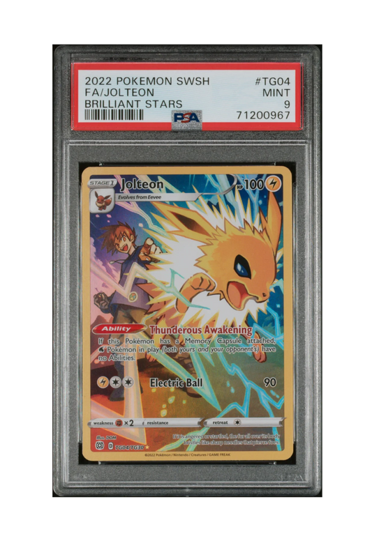 JOLTEON FA TG04/TG30 PSA MINT 9 - Brilliant Stars 2022