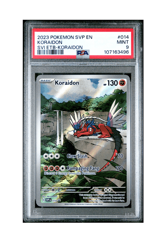 KORAIDON SVP014 PSA MINT 9 - Scarlet and Violet ETB Black Star Promo 2023