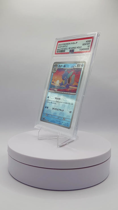 WARTORTLE MASTERBALL REVERSE HOLO 008/165 PSA GEM MINT 10 - Pokemon Japanese 151 2023