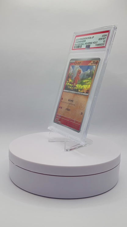 CHARMANDER MASTERBALL REVERSE HOLO 004/165 PSA GEM MINT 10 - Pokemon Japanese 151 2023