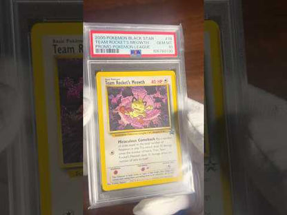 TEAM ROCKET'S MEOWTH 18 PSA GEM MINT 10 - Pokemon Black Star Promo 2000