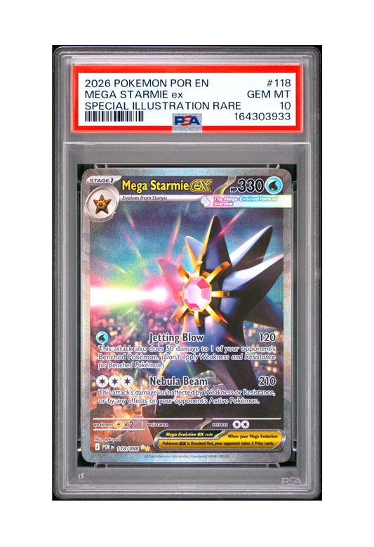 MEGA STARMIE EX SIR 118/088 PSA GEM MINT 10 - Perfect Order 2026